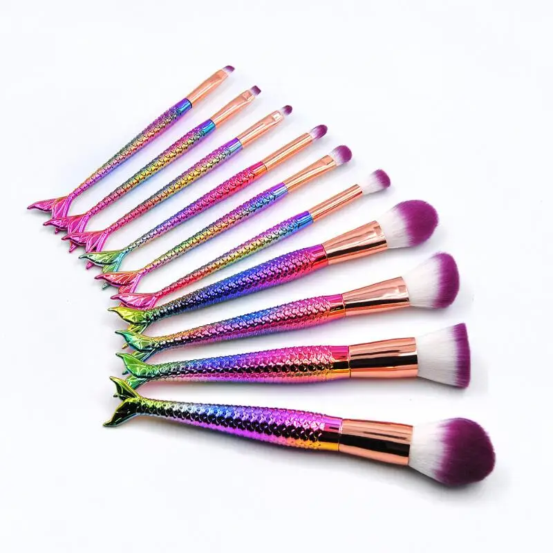 10 шт. Профессиональные кисти для макияжа|Аппликатор теней век| |