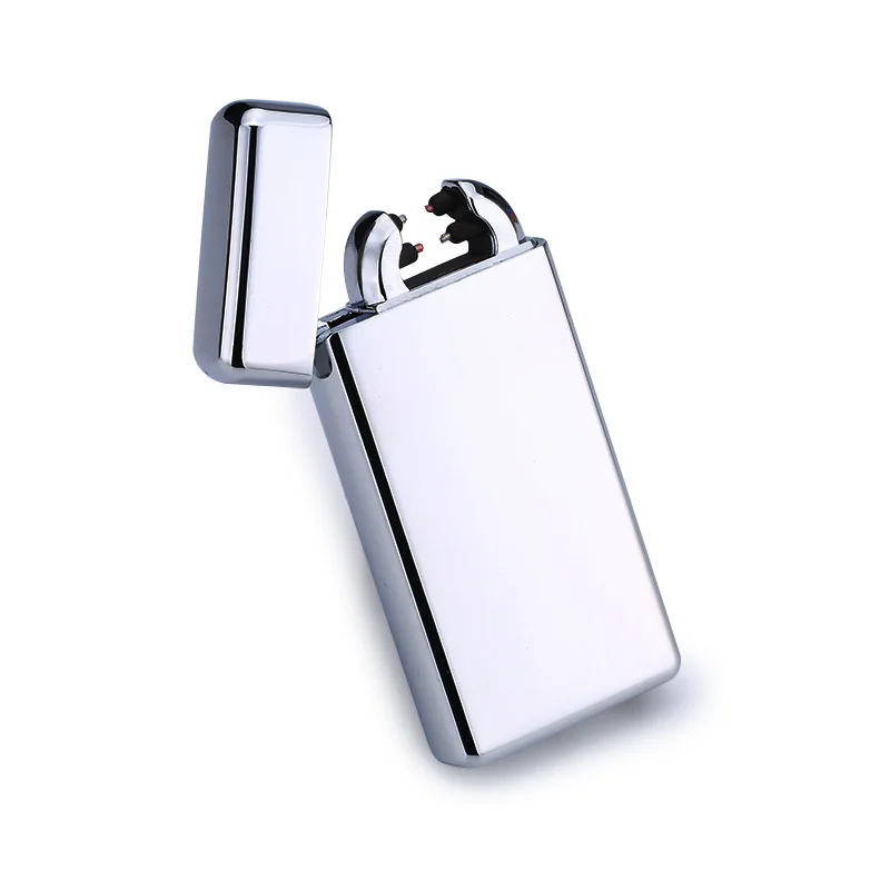 USB электрическая двойная дуга Зажигалка перезаряжаемая ветрозащитная зажигалка