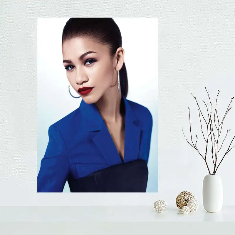 На заказ Zendaya холст живопись плакат Ткань шелковая ткань настенный