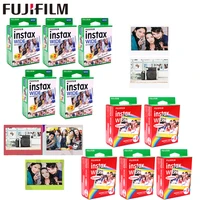 10 100 sheets fujifilm instax wide white edge rainbow black films for fuji instant photo paper camera 300200210100500af