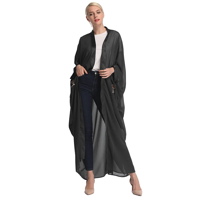 Сетчатый кафтан abaya Турция мусульманское платье исламское одежда хиджаб одежда кимоно одежда из Дубая для женщин Qatar jilбаб Рамадан Халат
