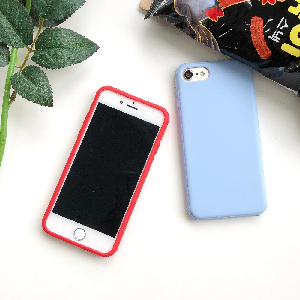 Роскошный жидкий силиконовый чехол карамельного цвета для iphone X 10 8 7 6s 6 Plus
