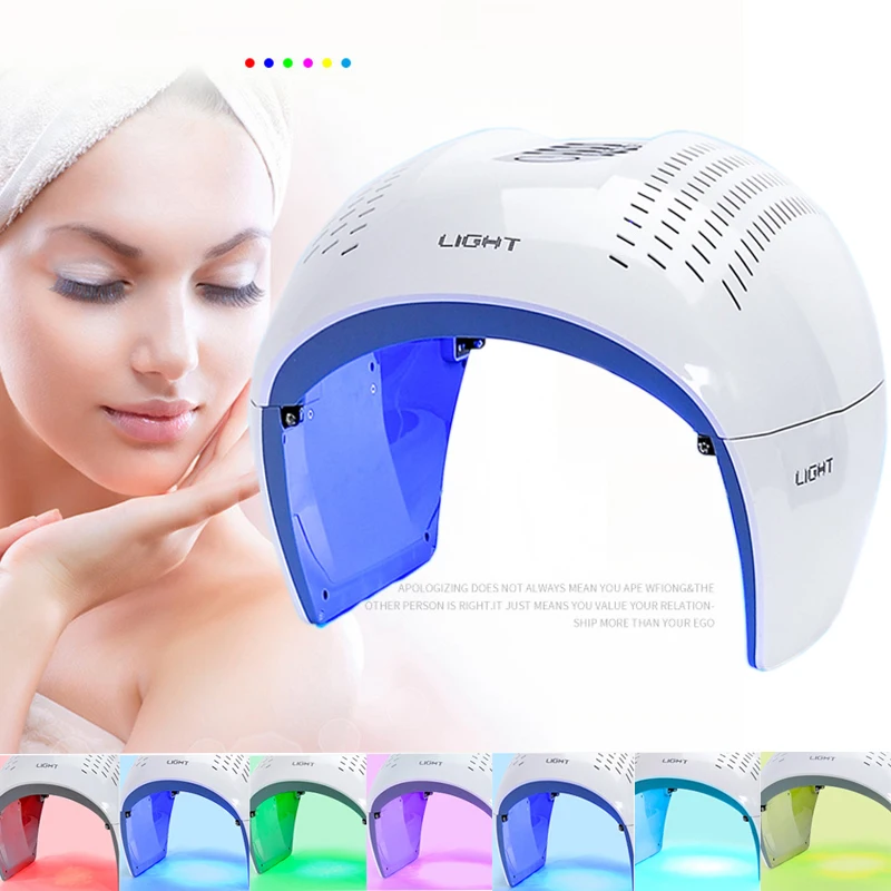NEW 7 Color PDT LED Photon Light Therapy Lamp Facial Body Beauty SPA Mask Skin Tighten Rejuvenation Acne Wrinkle Remover Device