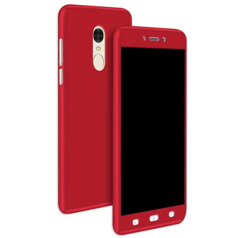 360 полный охват для Xiaomi Redmi Note 4 чехол телефона Fundas аксессуары + стеклянная пленка 4X
