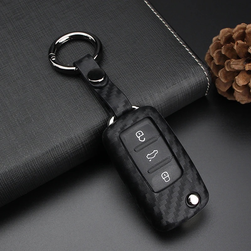 Чехол для автомобильного ключа VW Bora Jetta Polo Passat Skoda Surperb Octavia Fabia Seat Ibiza Leon из