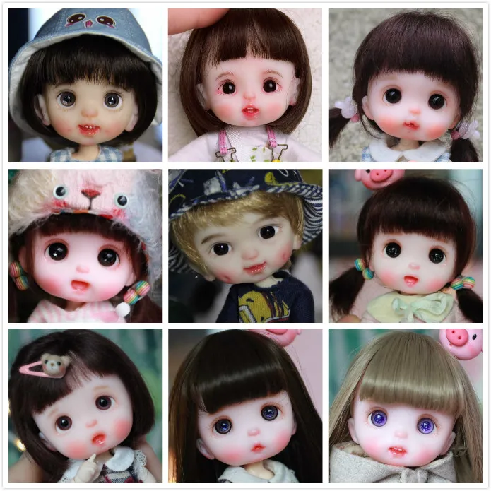 OB11 кукла голова Кастомизация 1/8 BJD куклы OB голова DIY кукла из полимерной глины