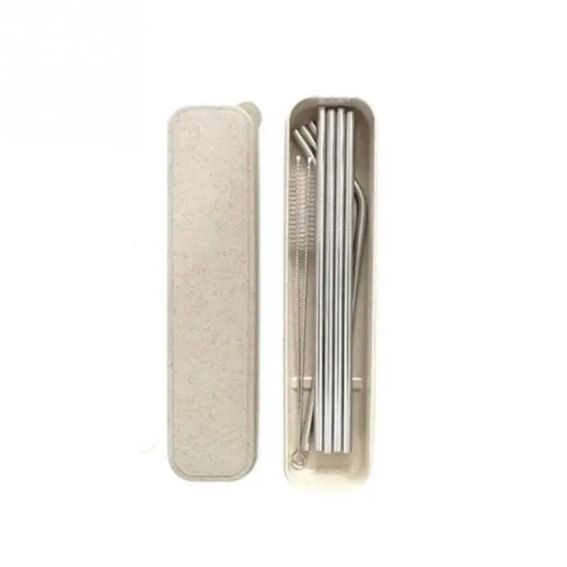 Коробка Упаковка из нержавеющей стали трубки металла питьевой соломы