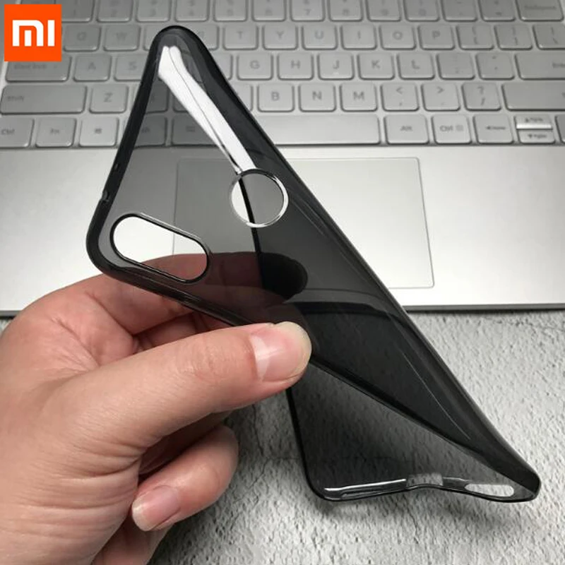 Оригинальный чехол для Xiaomi Mi 8 mi8 mia2 a2 роскошный мягкий прозрачный черный из ТПУ