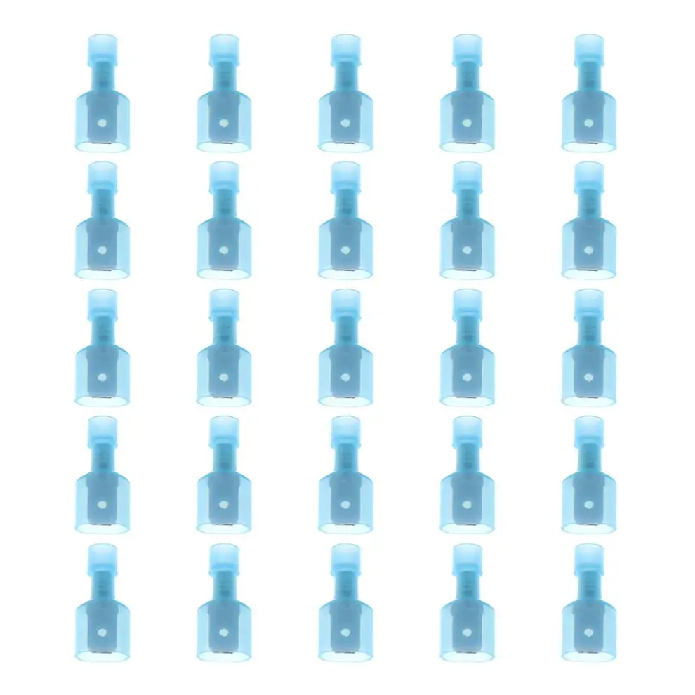 50pcs Mini Nylon Terminator Set 16-14AWG Blue Fully Insulated Wire Cable Connector Male and Female Electrical Crimp | Обустройство