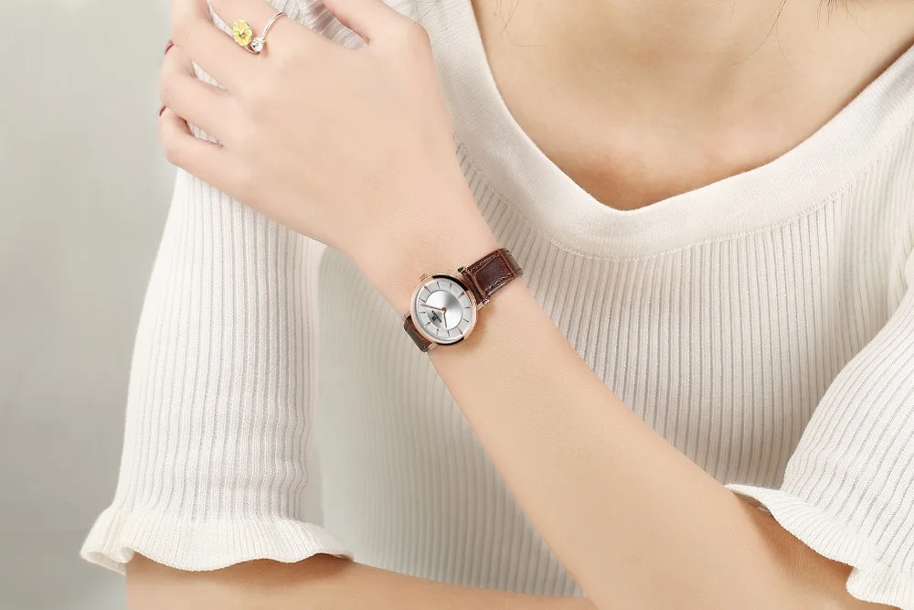 Дешевые 2016 новые парные часы Бингер тонкий стиль женские модные Quatrz Мужские