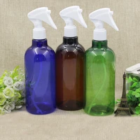 210pcs 500ml new plastic sub bottling with trigger sprayer atomizer diy 500cc water spray bottle cosmetic refillable contianer