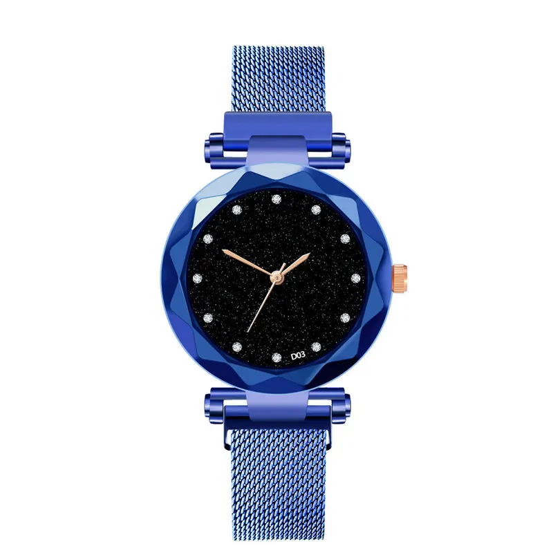 

Ladies Watch Starry Sky Women Quartz Watches Bracelet Magnetic Stainless Wristwatch