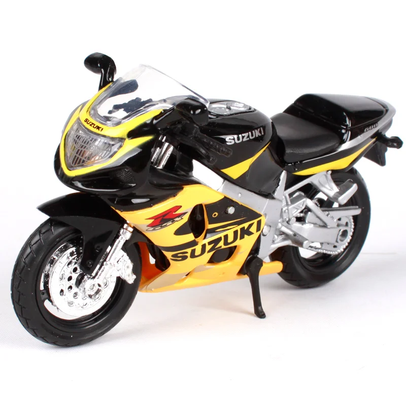 Мотоциклетный велосипед MAISTO 1:18 SUZUKI GSX R600 модель под давлением игрушка новинка в