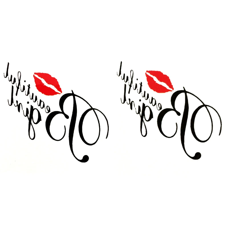 Водостойкие Временные татуировки My Sexy Kiss для мужчин Моя любовь Харадзюку