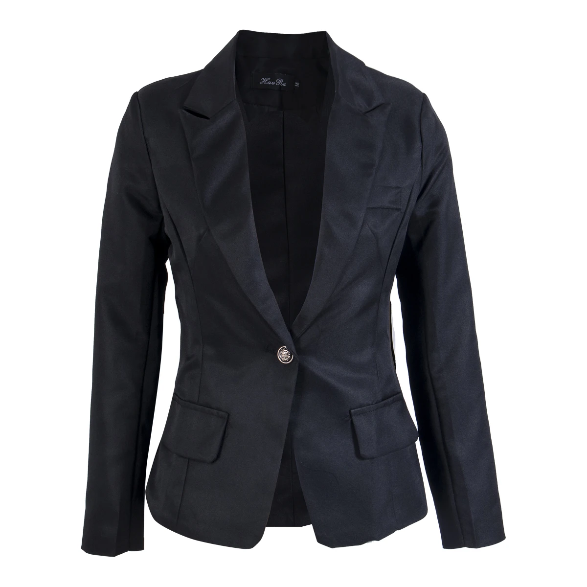 

Ladies Smart Fitted Blazer Long Sleeve Women Black Business Solid Fashion Slim Lightweight Spring Formal Casual Office Plus Size