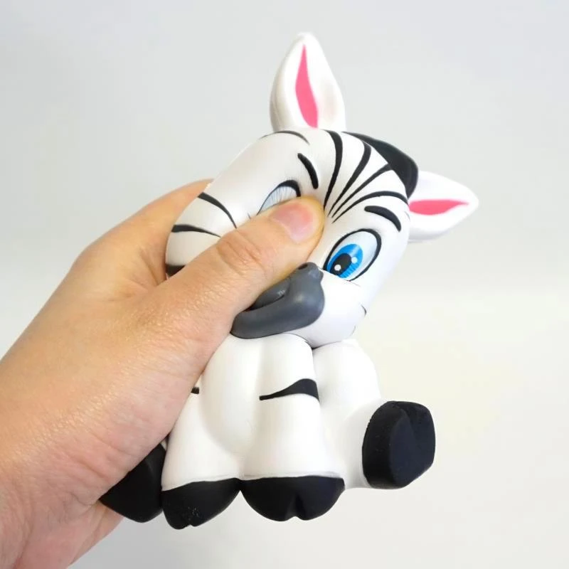 Kawaii Jumbo Animal Squishy Zebra антистрессовые игрушки лошадь Squishy медленно поднимающиеся мягкие детские забавные новые игрушки Squeeze Рождественский подарок