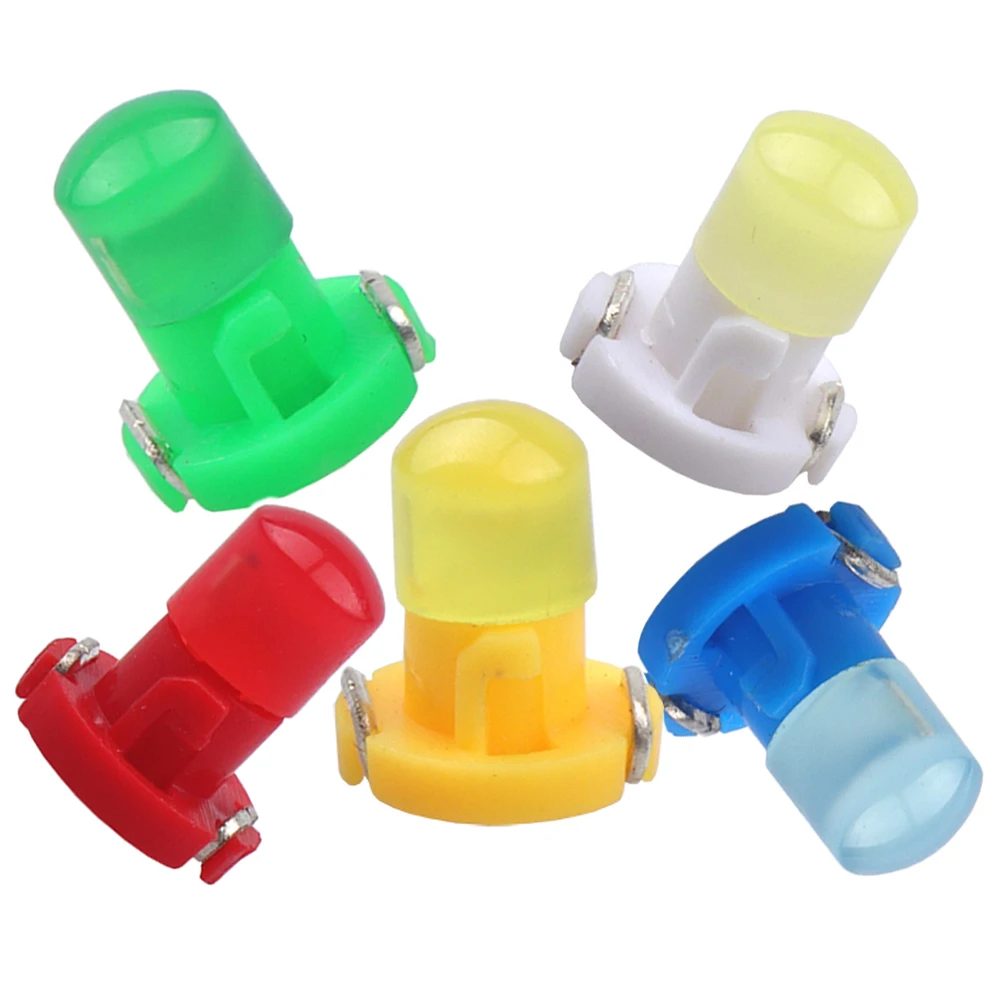 YSY 10pcs T3/T4.2/T4.7 Led SMD Dashboard Instrument Cluster Light Car Panel Gauge Speedo Dash Bulbs blue red green white yellow |