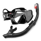 Профессиональная маска для подводного плавания YFXcreate, незапотевающие очки, очки для дайвинга, плавания, набор для легкого дыхания