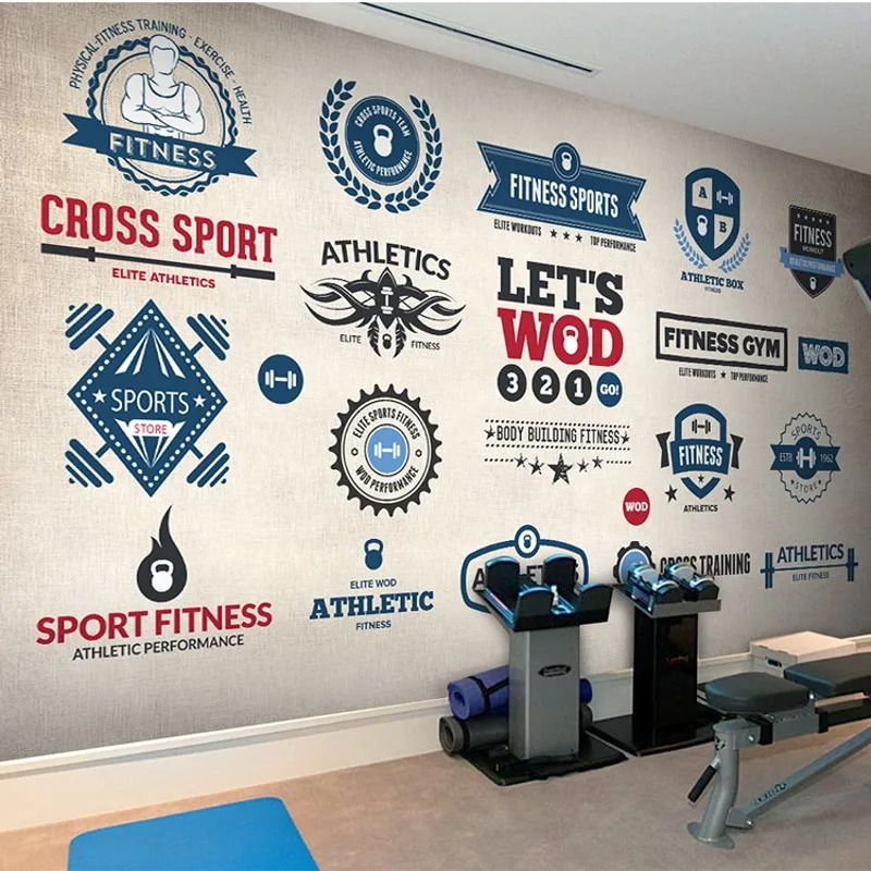 Объемная роспись на заказ объемные Большие Настенные обои спортивный магазин