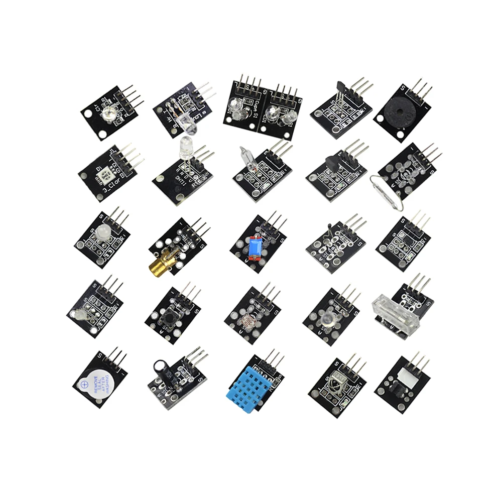 Горячая Распродажа 37 в 1 комплект датчиков для arduino DIY Kit|Детали и аксессуары| |