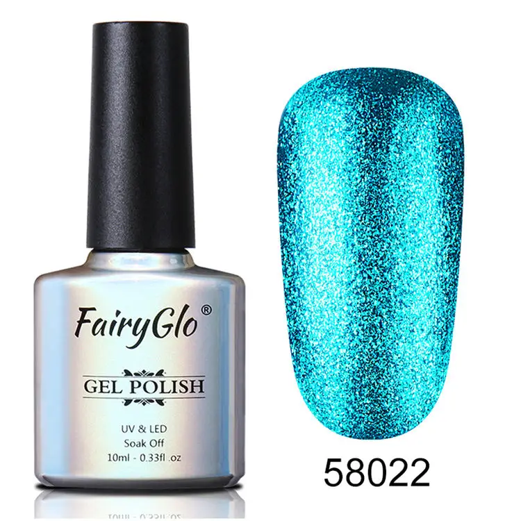 58022 FairyGlo 10 мл Блеск УФ-гель для ногтей Platinum лак замачиваемый Супер Блеск Мерцающий Гель-лак для маникюра DIY ногтей художественный Гель-лак для ногтей - Цвет: 58022