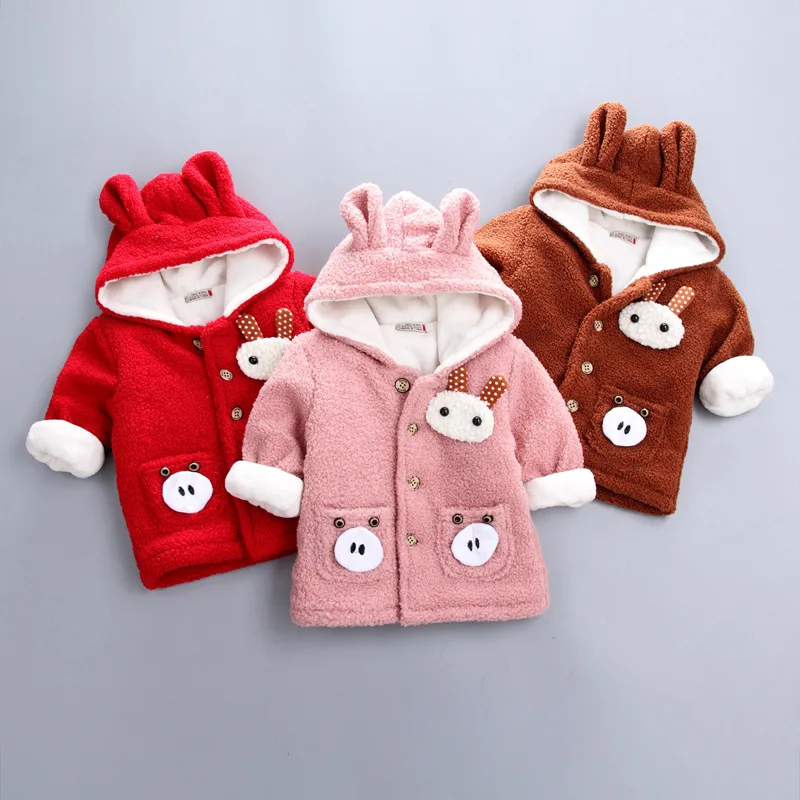 Зимнее меховое пальто для маленьких девочек длинная теплая куртка Детская