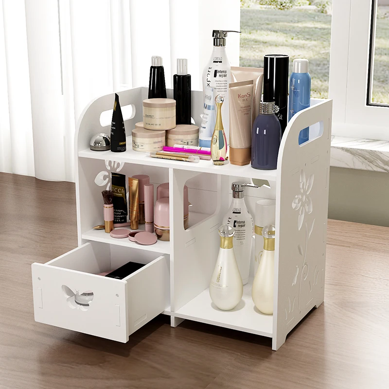 

Desktop Cosmetics Storage Box Small Mini Dressing Table Simple Skin Care Storage Finishing Box Racks Home