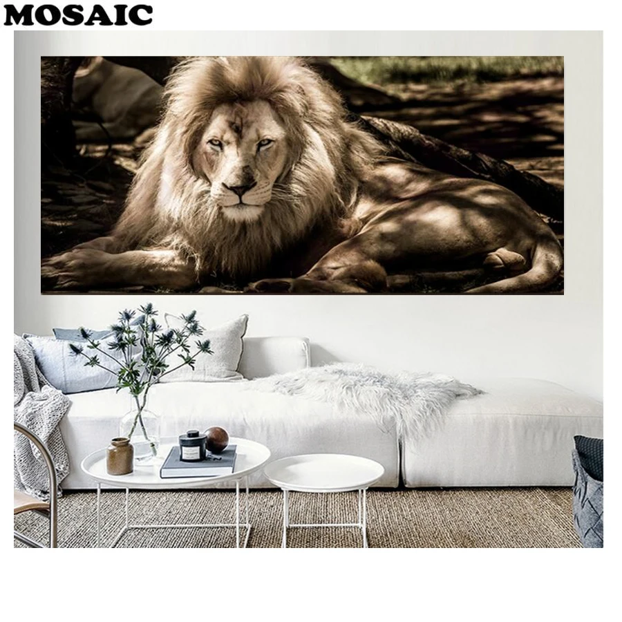 

large Full,Diamond Embroidery,lion animal,5d diy,Diamond Painting Cross Stitch,Diamond mosaic,wall stickers,customized photo