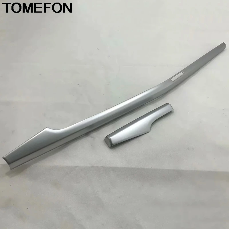

TOMEFON For Audi Q5 FY 2018 2019 Front Console Center Strip Frame Moulding Sticker Cover Trim Interior Accessories ABS Chrome