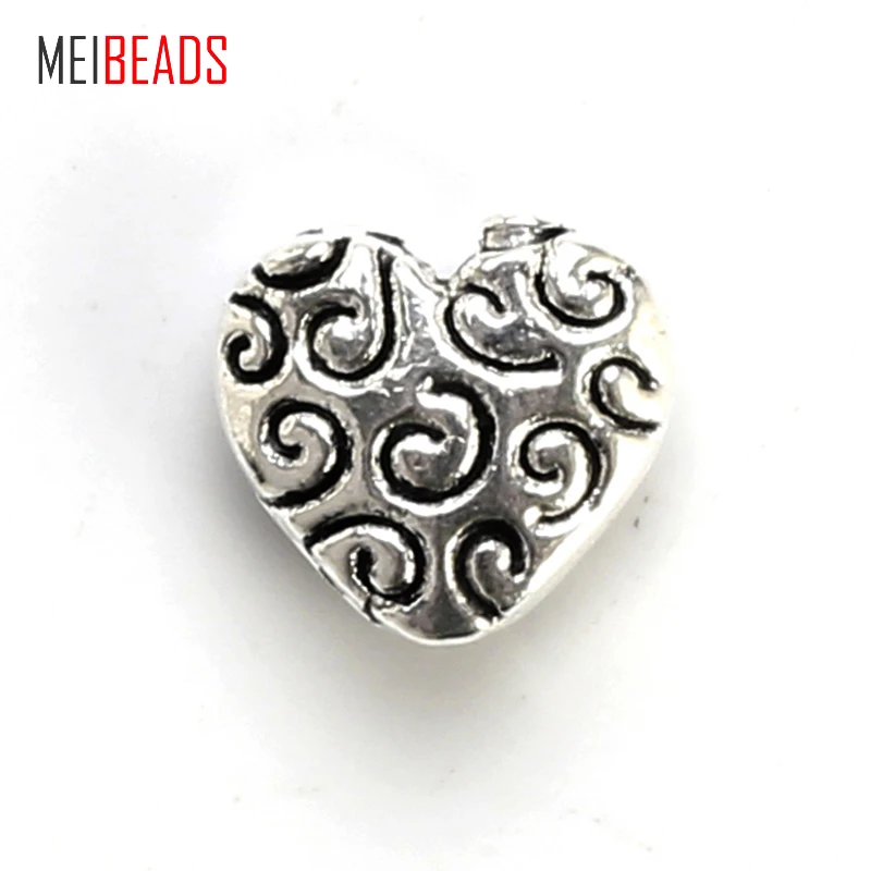 Винтажные бусины MEIBEADS из цинкового сплава антикварные треугольные