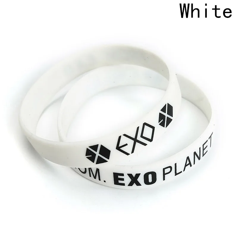 1 шт. альбом KPOP EXO браслеты с датой рождения спорт силиконовый браслет Дружба браслеты модные аксессуары для мужчин и женщин