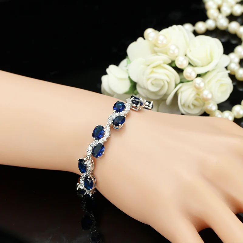 Женский браслет с фианитом CWWZircons широкий на свадьбу и вечеринку CB114|cubic zirconia