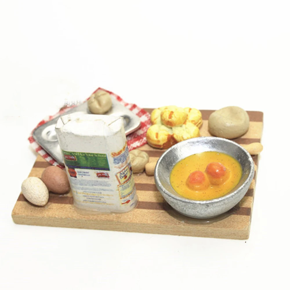 Миниатюрные аксессуары для кукольного домика модель изготовления мини хлеба и
