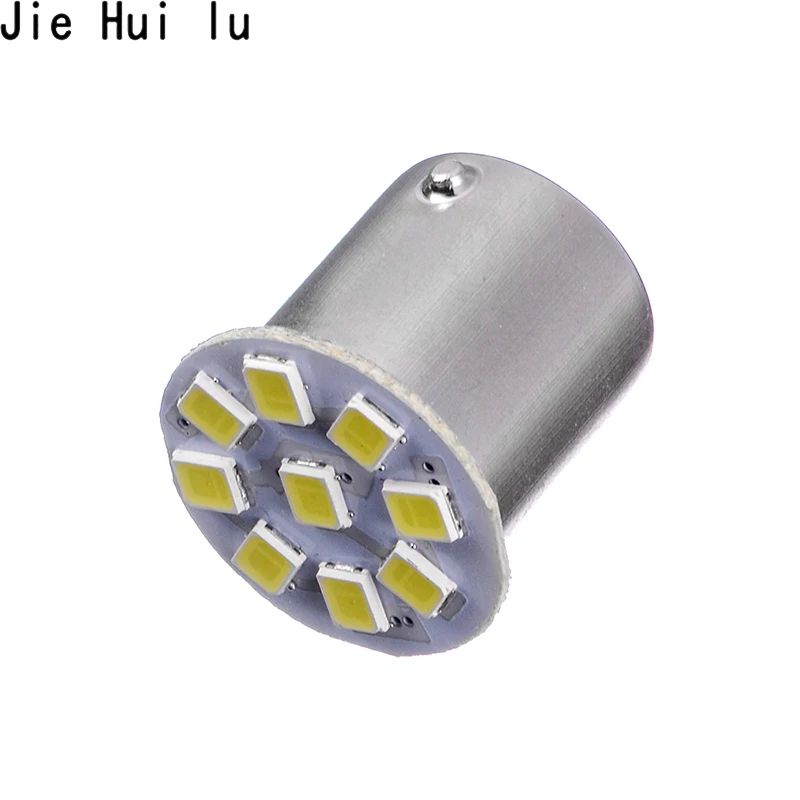 1 шт. 1157 Bay15d 1156 BA15S 9 SMD 1210 светодио дный Белый автомобилей сигнал обратного лампа