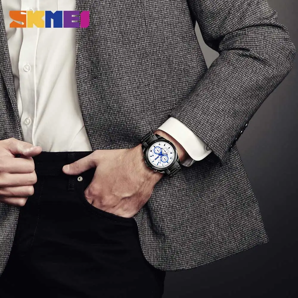 Skmei Luxury Brand Men's Sport Watch Quartz Clock Men Waterproof Wrist Male Military Steel Watches Relogio Masculino 2018|Кварцевые
