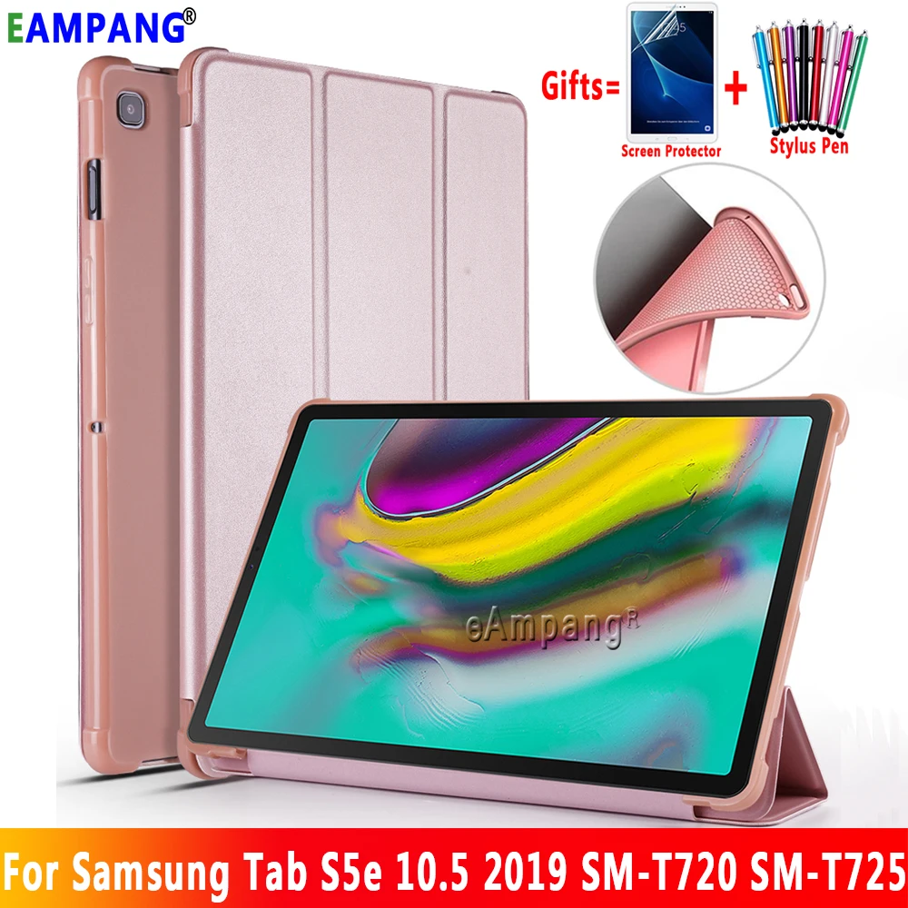 Чехол для Samsung Galaxy Tab S5e 10 5 чехол T720 T725 SM умный сна кожаный мягкий силиконовый