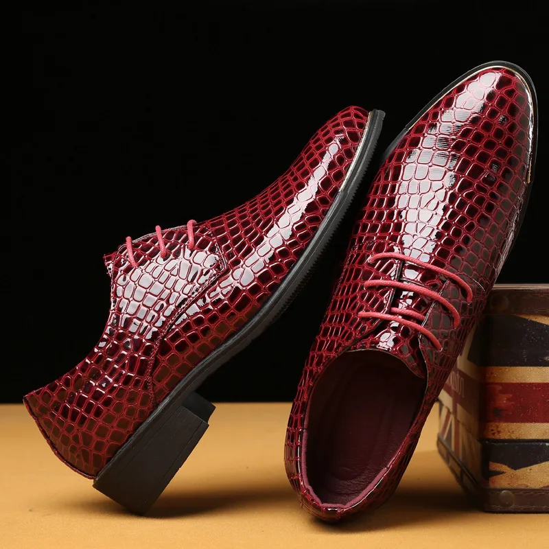 British style pu leather shoes men 2018 new soft breathable lace-up business sneakers casual plus size | Обувь