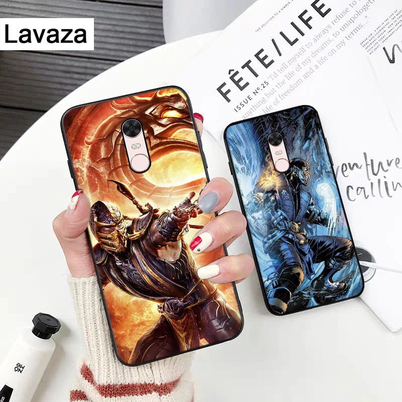 Силиконовый чехол Lavaza Scorpion Sub Zero Mortal Kombat для Xiaomi Redmi 4A 4X 5 5A 6 6A 7 7A 8 8A K20 Pro Plus S2