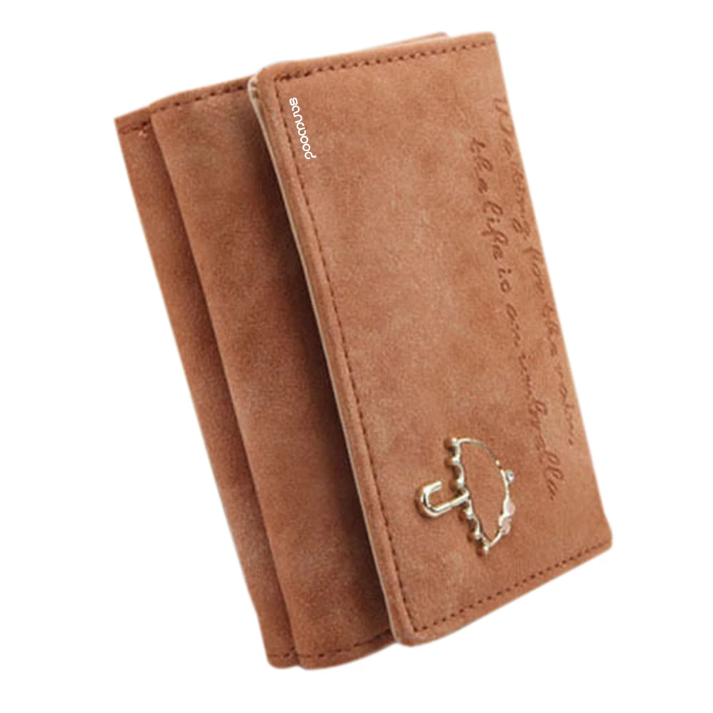 Женский клатч из искусственной кожи с зонтиком складной кошелек держатель для