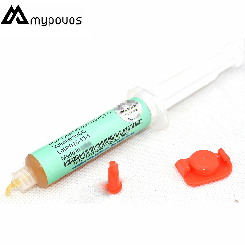 Паяльная паста NC-223-TPF(УФ) 10cc Bga PCB флюс паста чистый припой SMD Пайка паста Флюс Bga реболлинг