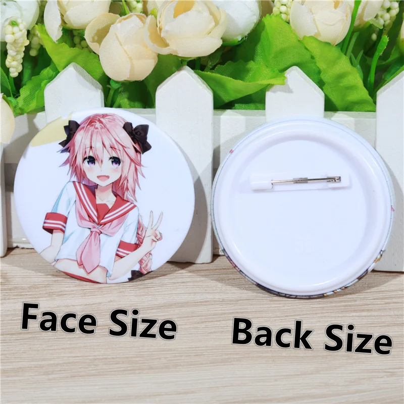 FFFPIN 5 8 см брошь в японском стиле Fate Astolfo мальчик девочка милая круглая булавка