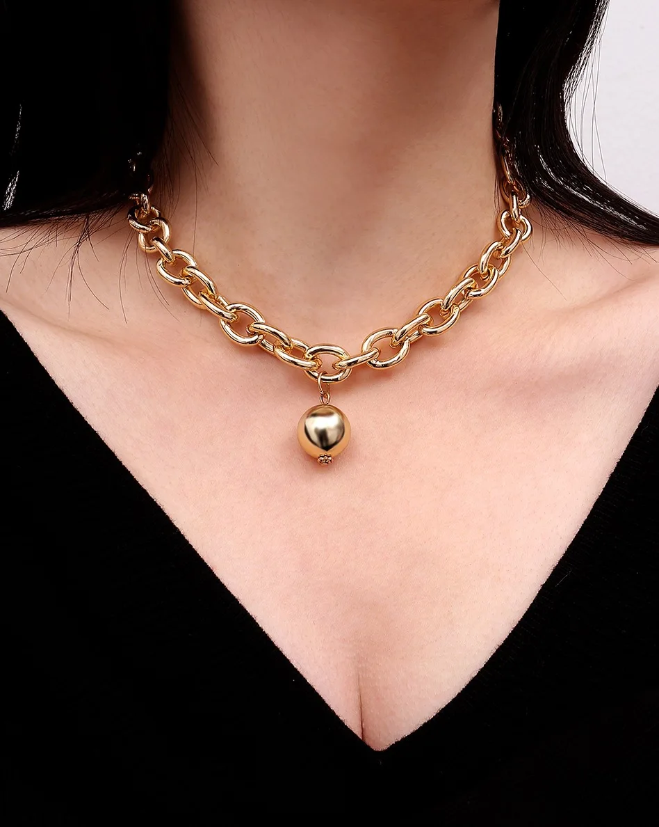 metal pendant necklace women punk necklaces &amp pendants fashion jewelry collier ras du cou | Украшения и аксессуары