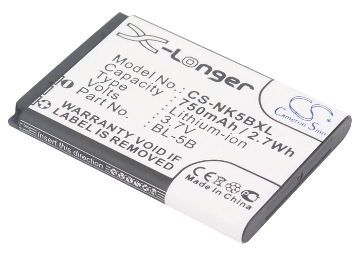 Высококачественный аккумулятор Cameron Sino 750 мАч для Alcatel One Touch S680 OT N5B80T BLU Bar Q iBaby Q9