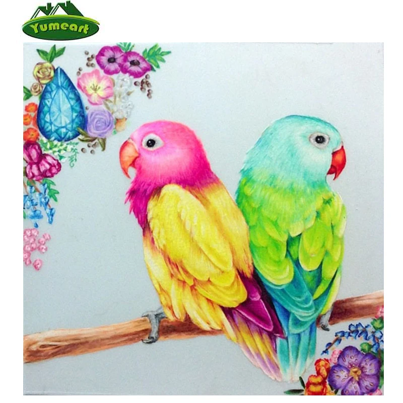 

5D Diy Diamond Drawing Animal Cross Stitch Rhinestones Handmade Unfinish Decorative Full Diamond Embroidery Bird Wall Decor
