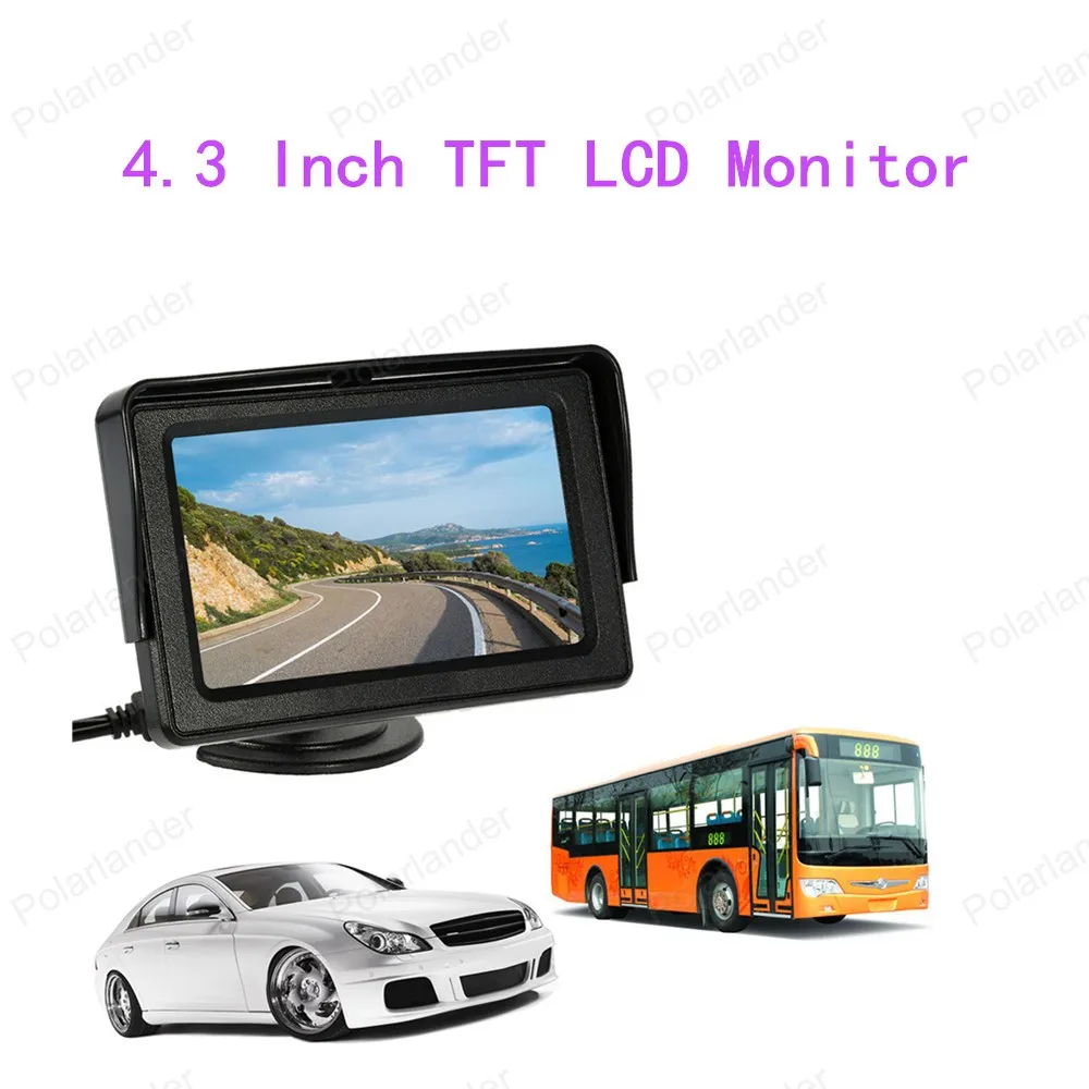 

best selling LCD Car Monitor 4.3 Inch Backup Car Reverse System with Wireless Video Transmit + Mini Camera