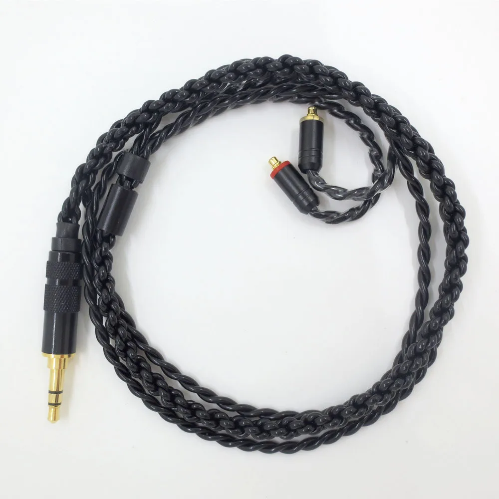 ZSFS посеребренный обновленный кабель для наушников Shure SE215 SE315 SE425 SE535 SE846 ue900 w40 w60 w80