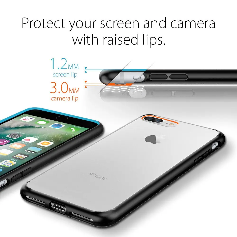 100% Оригинальные ультрагибридные Чехлы SPIGEN [2-го поколения] для iPhone 8 Plus / 7 (5 5 дюйма)