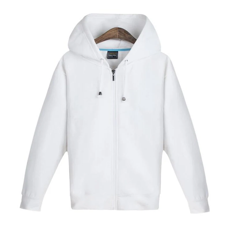 Хлопок кофты на молнии с капюшоном Для мужчин пары толстовка флис моды костюм спортивной Повседневное зима