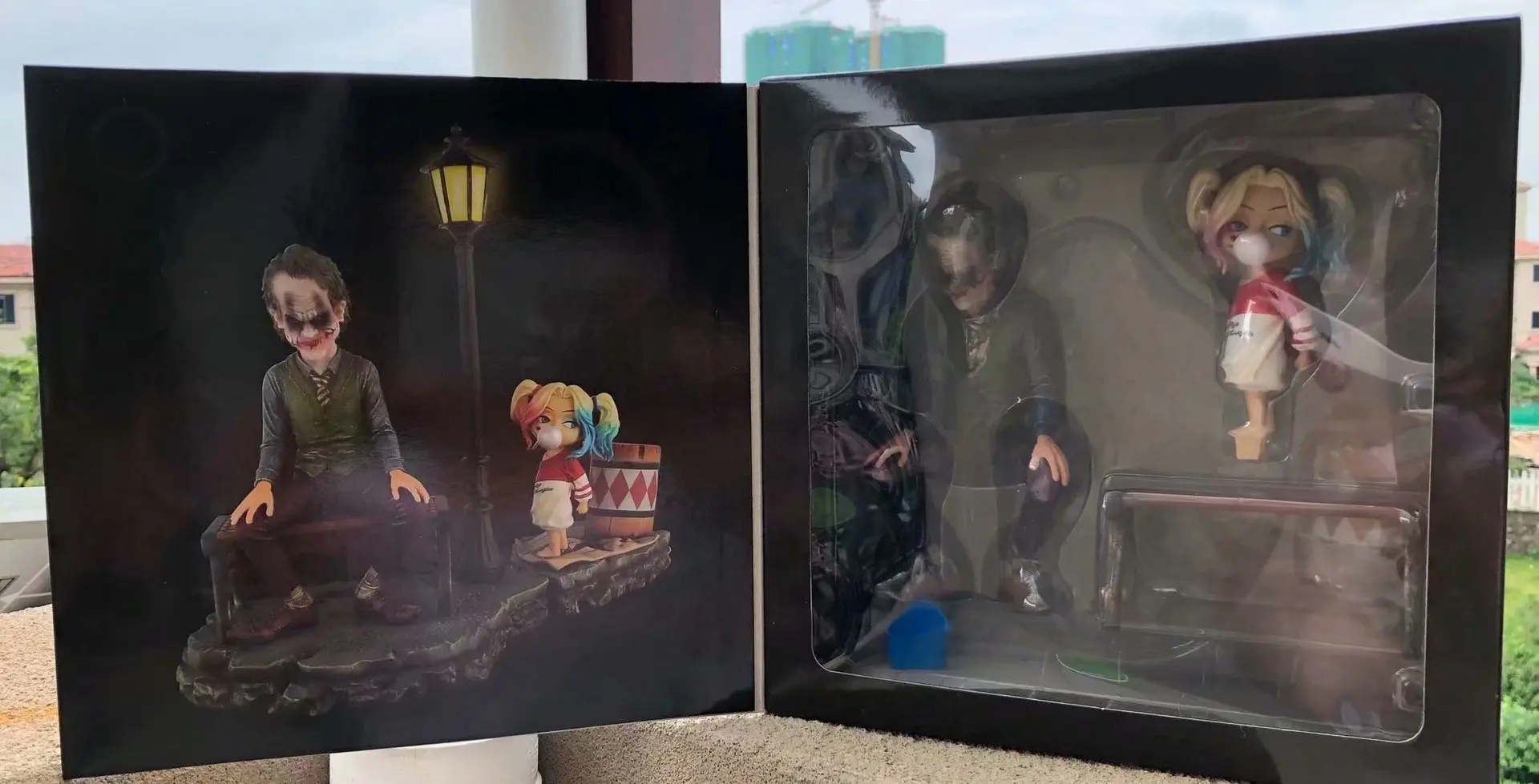 Фильм DC отряд самоубийц персонаж Джокер и ребенок уличная сцена Harleen Quinzel ПВХ