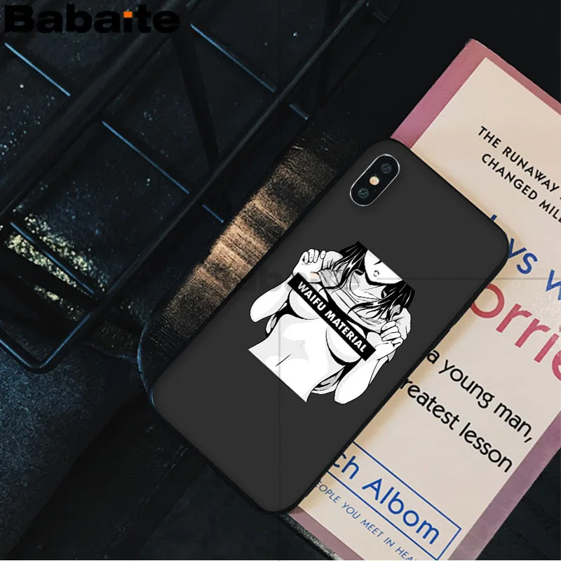 Babaite Sugoi Senpai аниме Waifu персонализированный Чехол для телефона с принтом для Apple iPhone 8 7 6 6S Plus X XS MAX 5 5S SE XR